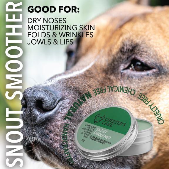 CHESTER'S CARE SNOUT SMOOTHER FOR DOGS KOKUM & BENZOIN RESIN - RESTORES, ANTISEPTIC, MOISTURIZES - HOLISTIC GROOMING