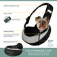 Katziela® Expandable Sling Bag - Front Shoulder Pet Carrier for Small Dog, Cat and Puppy (Gray)